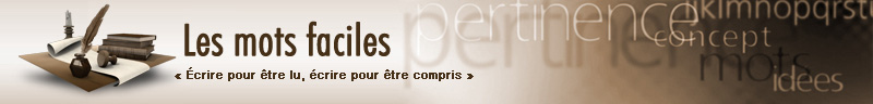 Les mots faciles